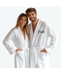 Terry TERRY Towel curly crown  BACK custom name Embroidery bathrobe